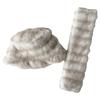 Windproof Faux Fur Hat Scarf Set Warm Fur Snood Scarf Fashion Winter Hat Scarf Set  Skiing Holiday