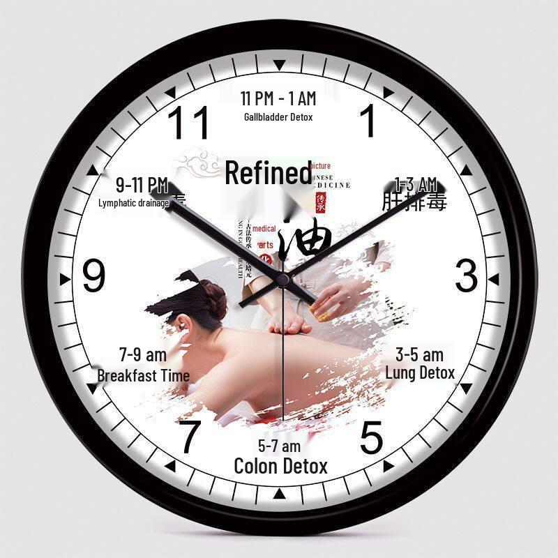 Health Club & Beauty Salon Silent Wall Clock for SPA and Therapies