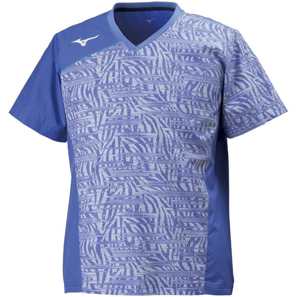 

Mizuno Volleyball Breaker Short Slim Baja Size Worn by the All Japan Team Shirt, Sleeve, Fit, Unisex, V2ME8002, Blue, S, Women s