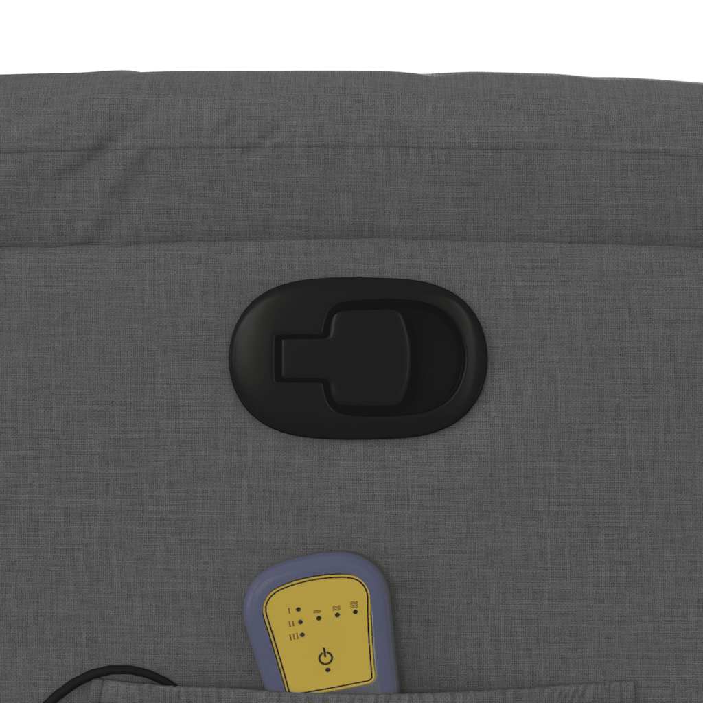 Massage Chair Dark Gray Fabric