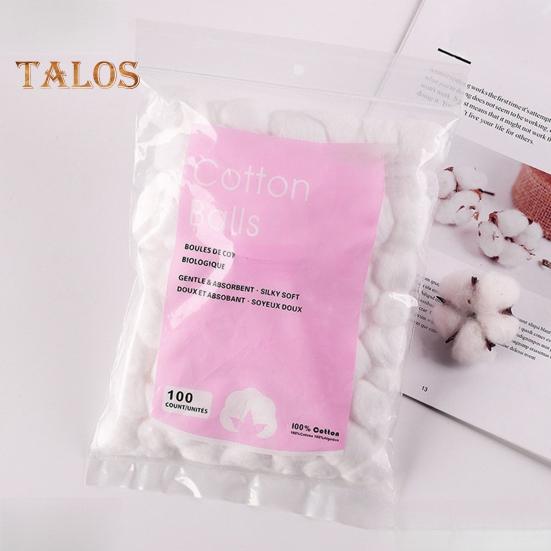 1/2/3/5 Bags Disposable Cotton Balls 100 Count Soft Water Absorbent Multi-functional Face Makeup Nail Polish Removal Cotton Ball Set