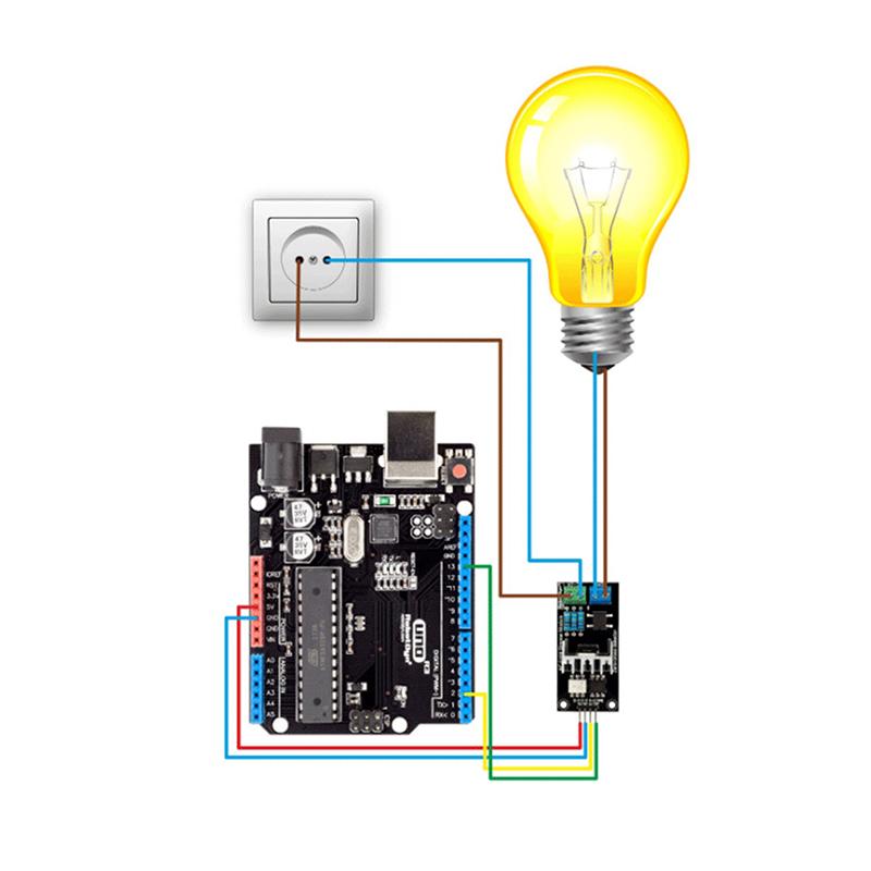 Ac Light Dimmer Module 1 Channel 8A 3.3V/5V Logic Ac 50/60H Light Dimmer Module For Lamps Elements Fans Pumps Air Cleaner