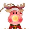 Glowing Christmas Hanging Ornament Tree Decoration Crafts Decorative Wood Decor