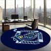 Tampa Bay Rays (29) Round Office Rug Decorative Floor Rug for Office Bedroom Living Room and Home Space
