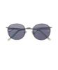 Polarized Sunglasses with Smoke UV Includes Case Men's Lenses, Large, Round, Protection, 7JEWELRY,