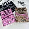Dosar Notebook Y2K A5 cu Imprimeu Leopard, Album Foto Trendy pentru Fotografii Instax, Carduri de Identitate, Idee Cadou pentru Fani Colecție K-Pop