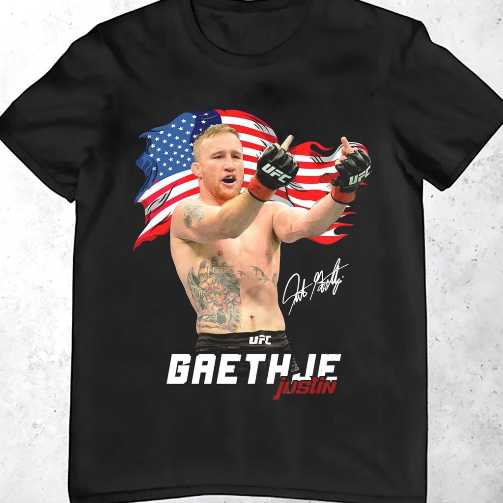 Justin Gaethje Vintage Fighter Grafik T-Shirt