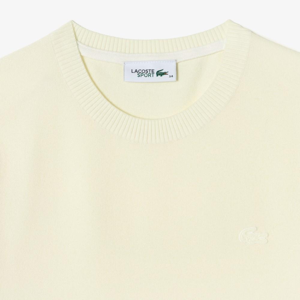 [lacoste] Women's Basic Short-Sleeve Round Neck Sweater AF335E-56GS7G