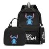 Peripheral Printed Anime Backpack Set, Personalized Trendy Backpack Set For Elementary And Middle School Students