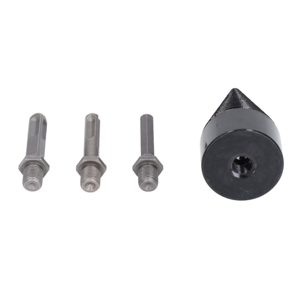 4pcs Heavy Duty Detachable Wood Splitter Drill Bit Hex Shank Firewood Drill Bit Camping