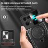 For OPPO Reno 7 4G Case Holder Ring Magnetic Armor Phone Case For OPPO Reno7 Reno7 CPH2363 6.43" Slide Camera Protect Back Cover