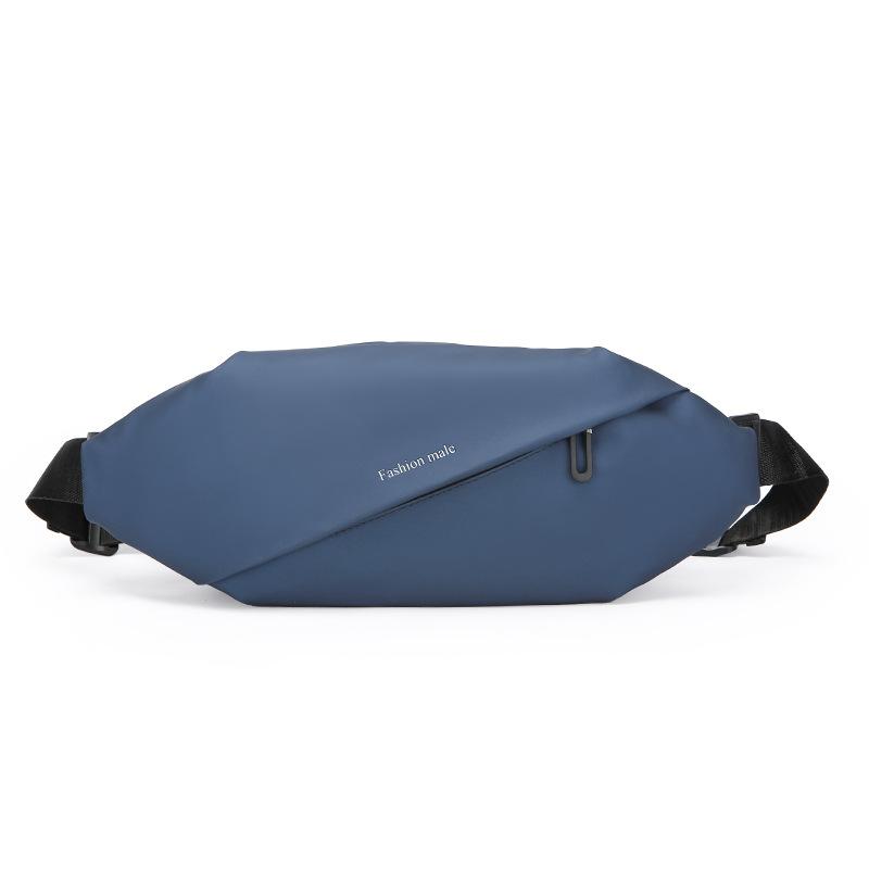 

Новая мужская поясная сумка для бега на открытом воздухе, сумка для мобильного телефона, многофункциональная, большой вместимости, нагрудная сумка, повседневная модная сумка-мессенджер, водонепроницаемая синий