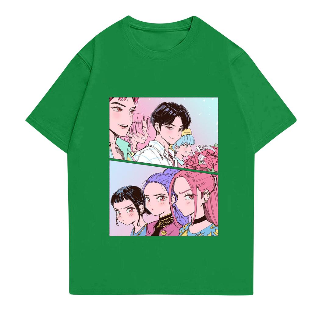 Kid's Anime Printed Short Sleeved T-shirt