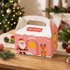 10Pcs Creative Bakery Dessert Box Paper Christmas Candy Container Theme Decoration