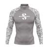 Mens UPF 50 Long Sleeve Rash Guard Surfing Diving Swimming UV Protection Sunproof Beach Wear