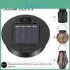 Charming Solar Lantern Led Outdoor Light With Unique Hat Design For Gardens And Patios