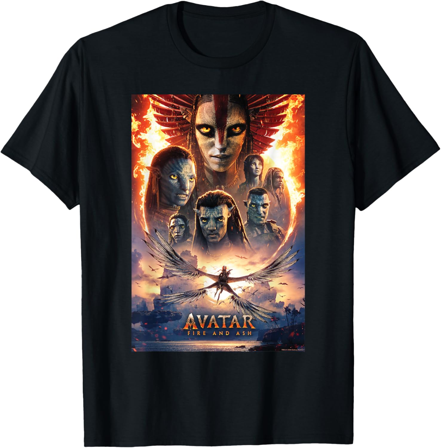 

movie Avatar 3 100cotton Unisex Oneck shirt 2026 New oversized Avatar graphics Mens Womens fashion Y2k Short Sleeve Tshirt M