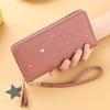 Korean Large Capacity Wallet Long Tassel Clutch Bag Ins Women's Long Wallet  Students