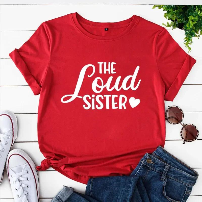 Family Reunion Women Clothes Funny Matching Sisters Print T Shirt Tee Basic Harajuku Ulzzang Y2K Top Weekend Graphic Red Tshirt