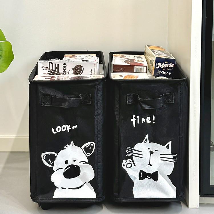 Rollbarer Unterschreibtisch-Aufbewahrungskorb mit Rädern