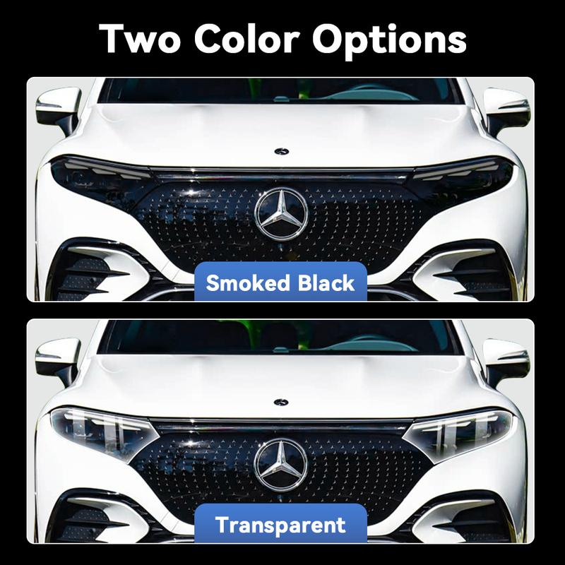For Mercedes Benz EQS SUV X296 -2026 TPU Headlight Anti-Scratch Transparent Modification Color Changing Protective Film