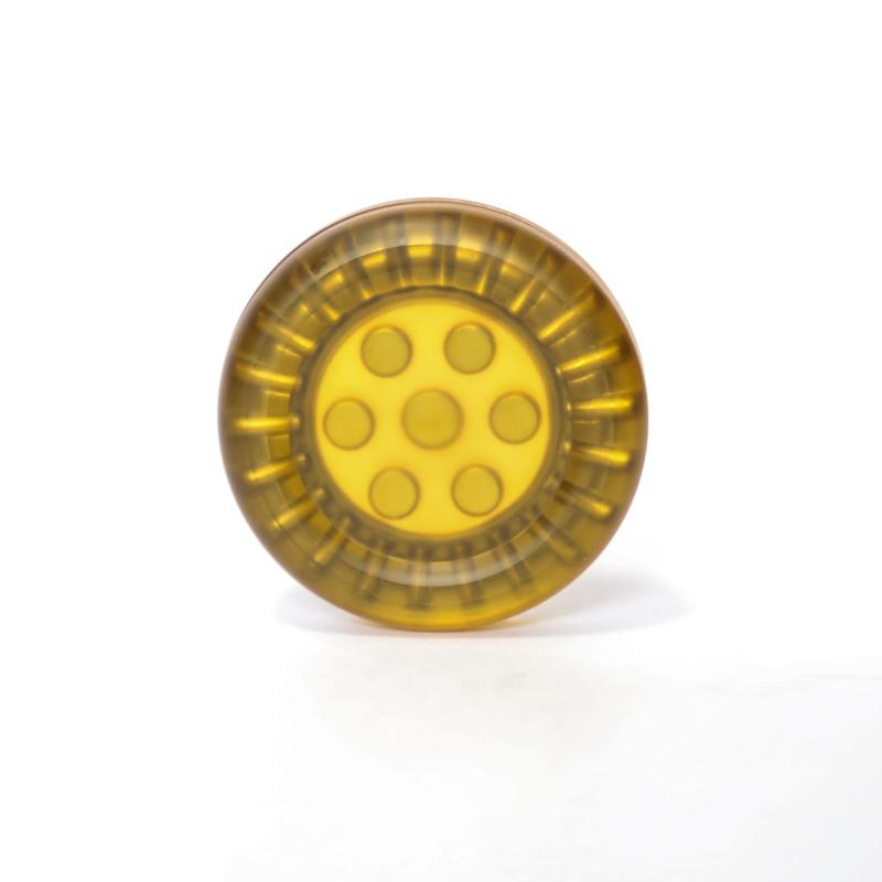 EDC Amber PEI Stress Relief Coin Adult Portable Sensory Toy Autism Stress Relief Toy ADHD Anxiety Relief Hand Spinner Adult Gift