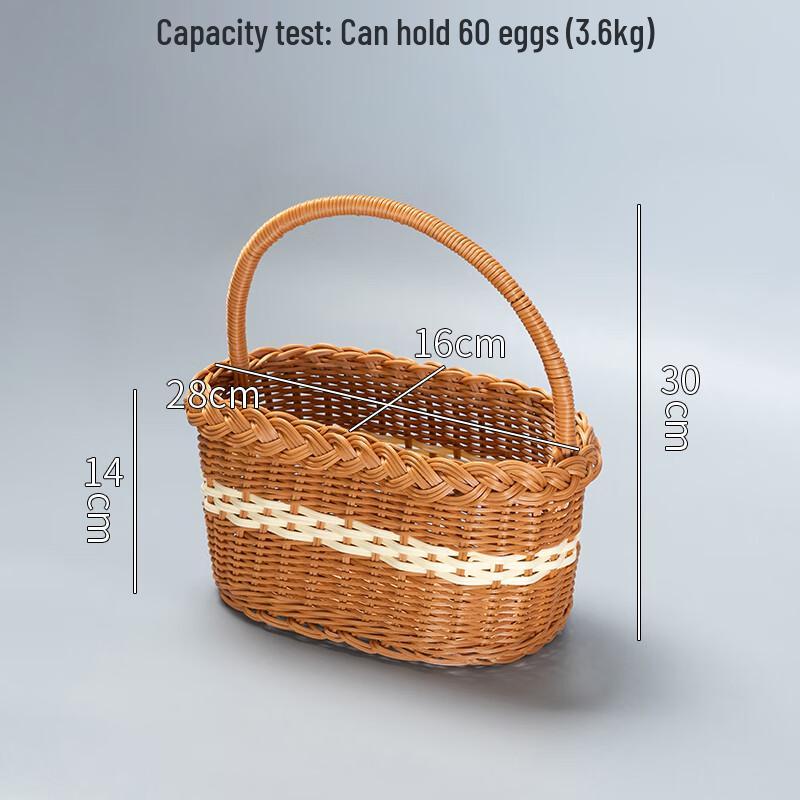 

Soft Two-Tone Woven Storage & Picking Baskets - Set of 3