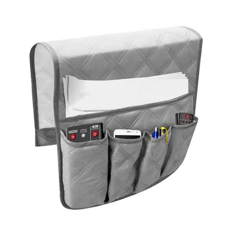 

Диванная сумка для хранения Органайзер для кровати Сумка для стола Диван ТВ Пульт дистанционного управления Подвесной контейнер для хранения на диване Органайзер для кровати Карманы для хранения серый