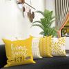 Modern Sofa Bay Window Cushion Cover Outdoor Linen Fabric Cushion Set