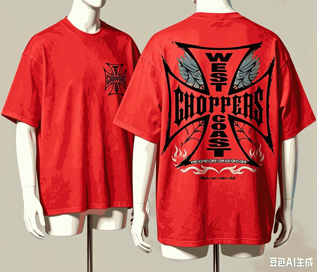 West Coast Choppers für Fan Geschenk T-Shirt Herren Damen Harajuku Oversized Unisex Kurzarm Streetwear hohe Qualität Paare Klassisch weich Retro Mode