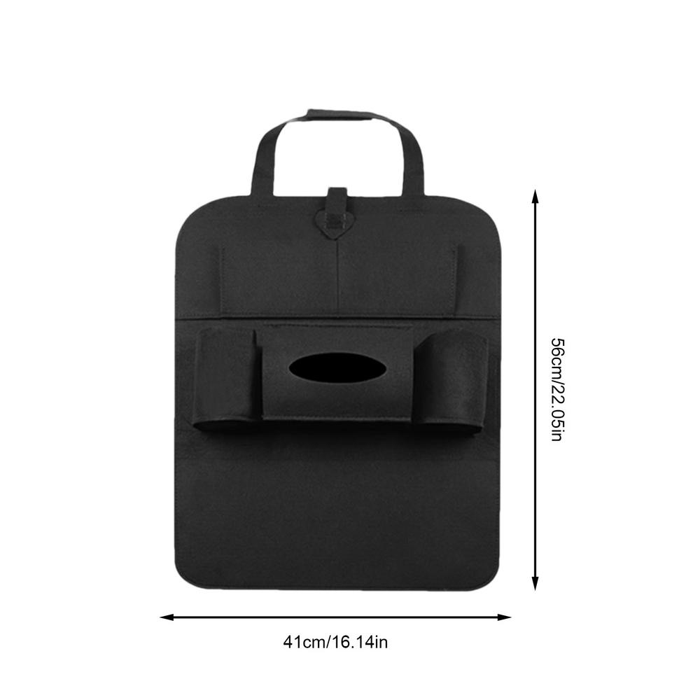 Kick Mats Back Seat Protector Waterproof Felt Easy Installation Seat Back Protector With Storage Pockets Car Supplies