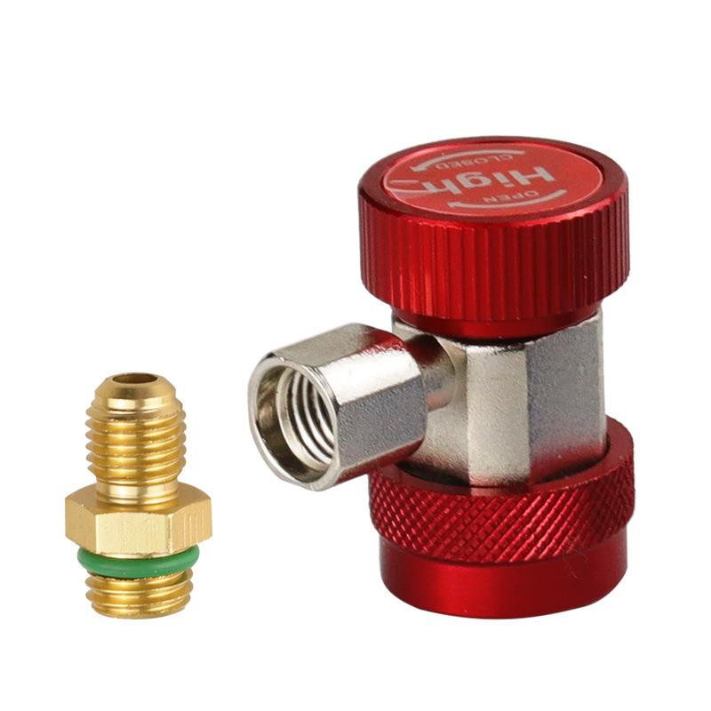 1Pc Adjustable R134a Refrigerant Adapter Hose Fittings Automotive A/C High Low Pressure Couplers Conversion Accessories