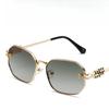 New Fashion Uv400 Polygonal Sunglasses Retro Metal Frame Neutral Outdoor Uv Protection Glasses Fashion Trend Sunglasses