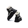 Fila Two-Layer Cowhide Suede Warm Wear-Resistant Thick Sole Plush Short Snow Boots Women boots Black F12W144404FBK