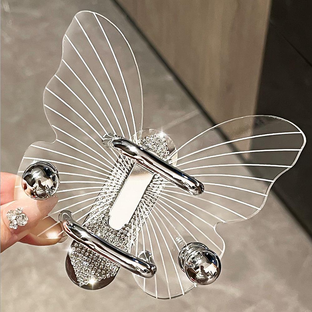 Wall-Mounted Acrylic Hair Accessory Organizer & Comb Rack