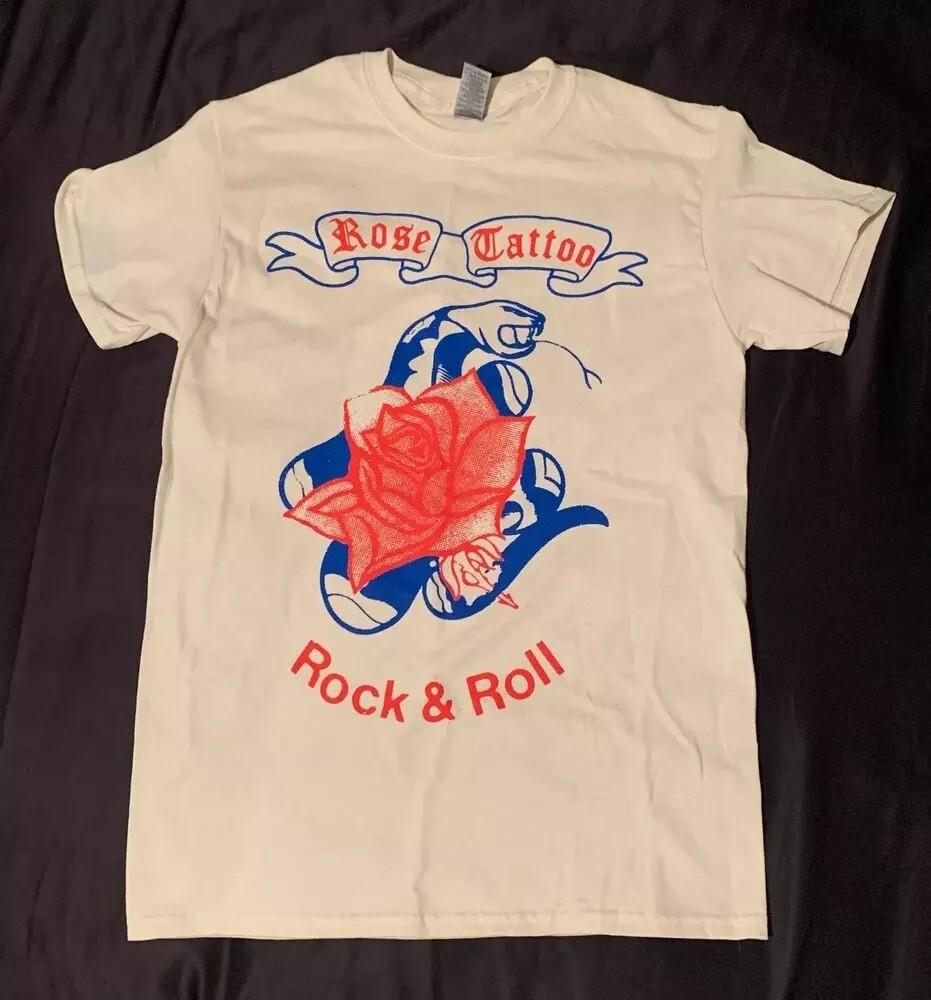 Rose Tattoo  Rock & Roll  Gift For Fan White Full Size T-Shirt Unisex T-Shirt S