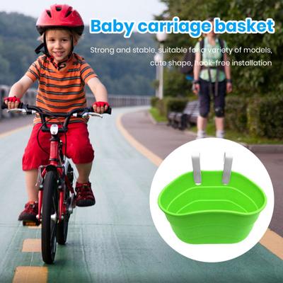 סל לאופניים/קורקינט קיבולת גדולה צבע בהיר קצה חלק עומס חזק התקנה פשוטה