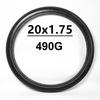 20x1.75 Bicycle Solid Tire Polyurethane Solid Outer Tire For 20inches Bike Trolley And Wheelchair Replacement Solid Tire