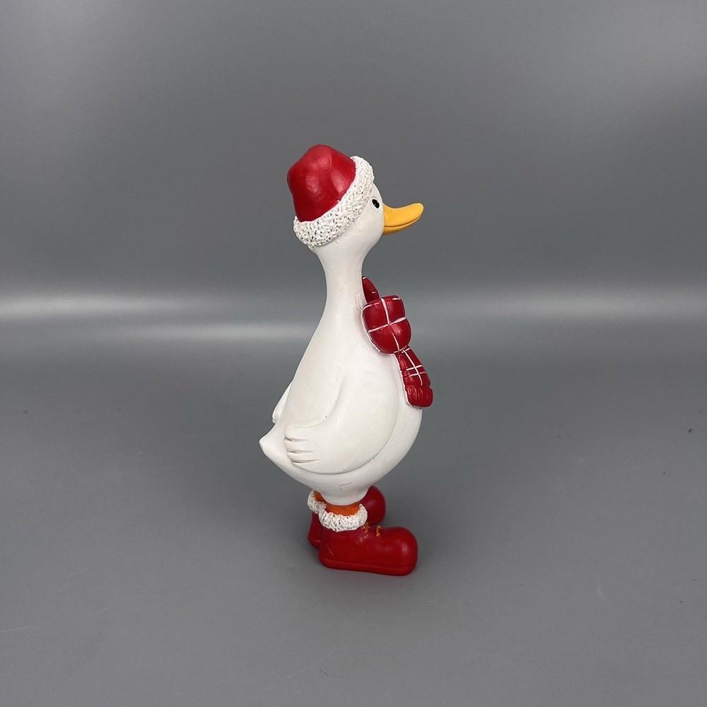 Exquisite Xmas Tabletop Ornament Durable Resin Animal Statue  Cozy Apartment