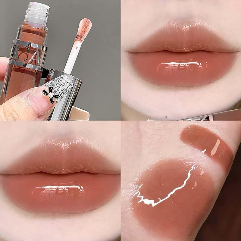 CAPPUVINI Clear Plumping Lip Oil: Moisturizing Glass Lips, Hydrating Mirror Finish Lipstick for Students