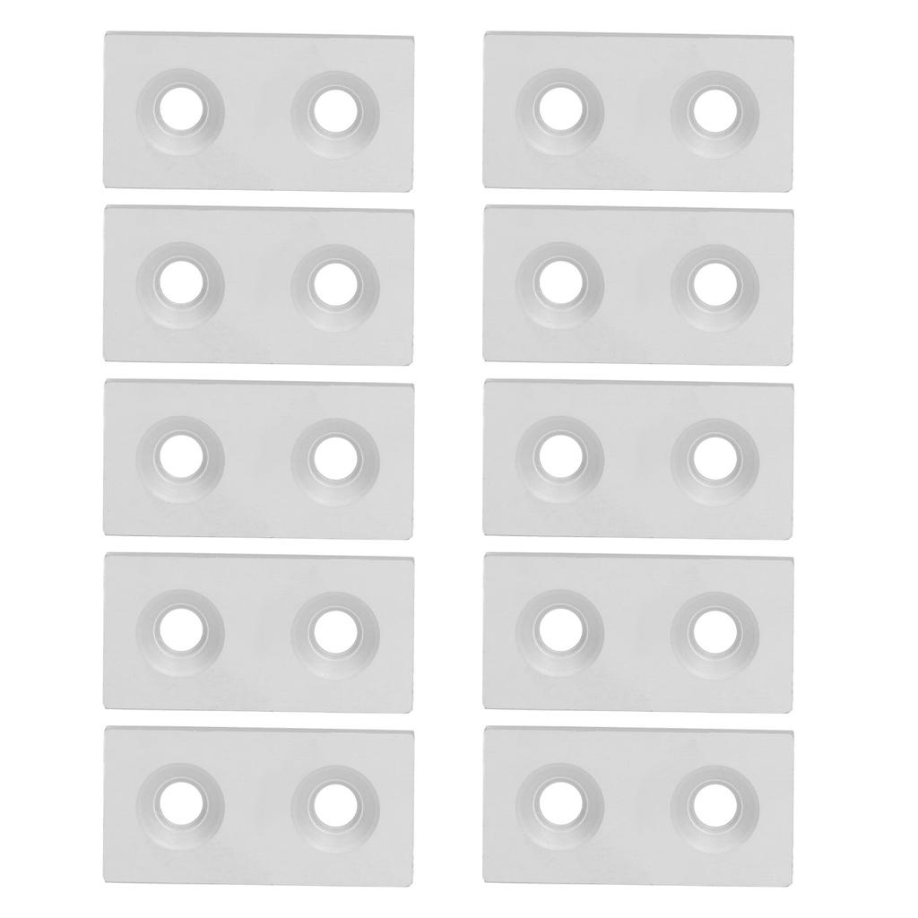 10Pcs Aluminum   End   Alloy Metal Cover Plate Linr Moving Parts 3060 Double Holes