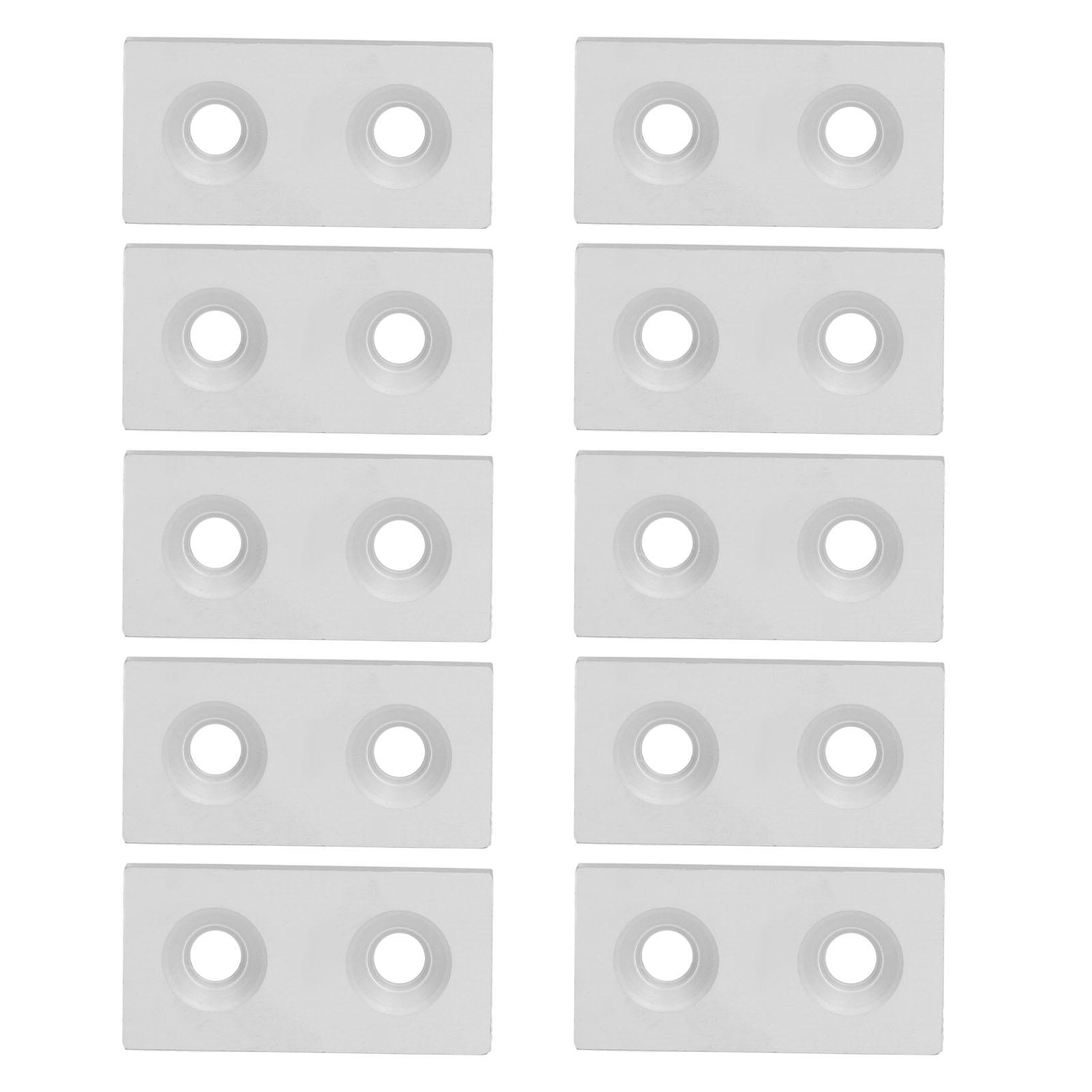 

10Pcs Aluminum End Alloy Metal Cover Plate Linear Moving Parts 3060 Double Holes