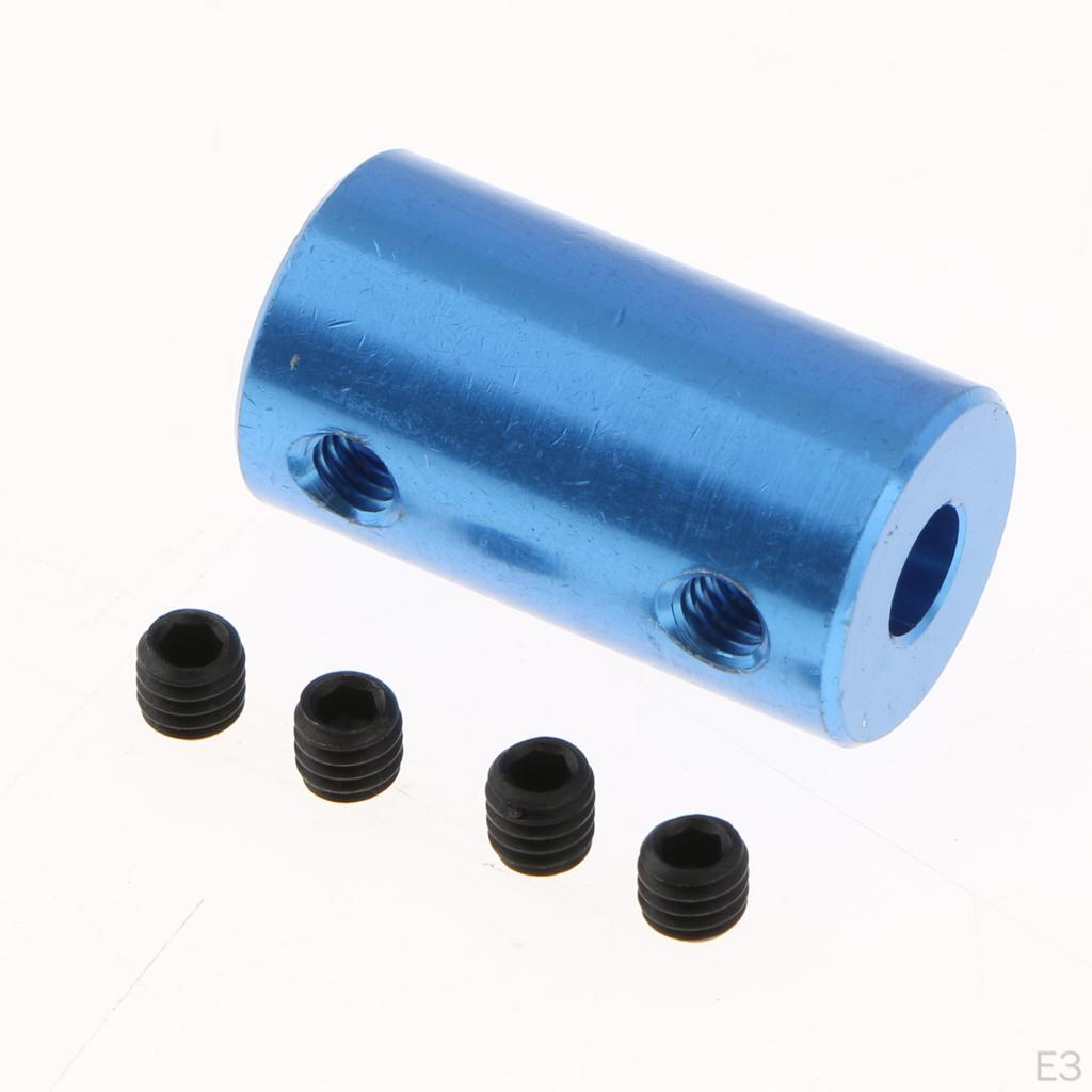 Parts Shaft Rigid Coupling Motor 4x Screws Blue