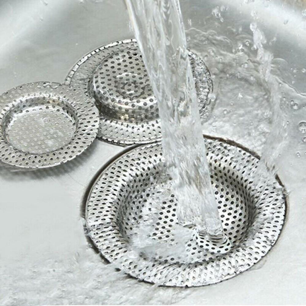 Sink Stainless Steel Shower Hair Catcher Drain Filter For Kitchen Bathroom