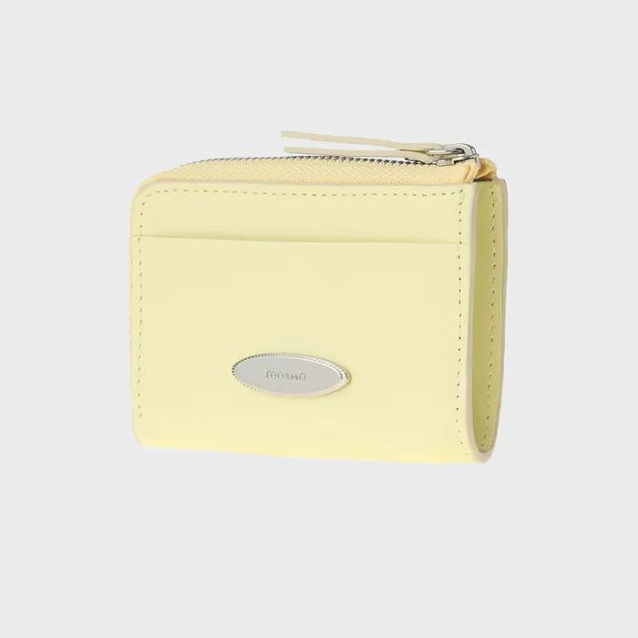 Zoe Zipper Card Wallet / LEMON [Cowhide]