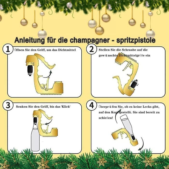 Champagne Gun, Wine Dispenser, Shooting Fountain, Champagne Gun (black) [79]