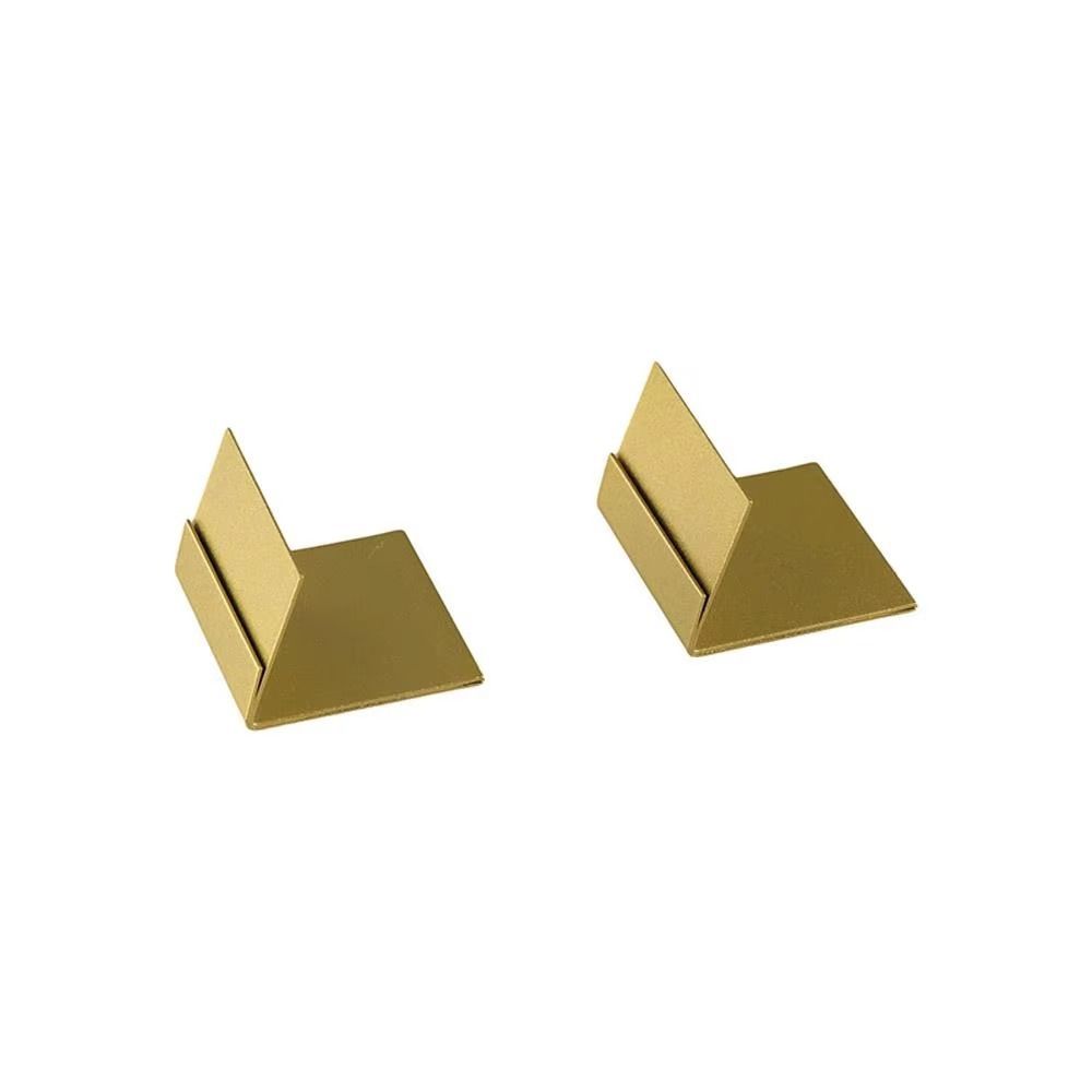 Gold Silver Name Card Holder L Shape Price Tag Clip Elegant Tabletop Card Holder  Event Decoration