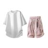 Casual Set, Short Sleeved Set, Men's Summer Casual Two-piece Set