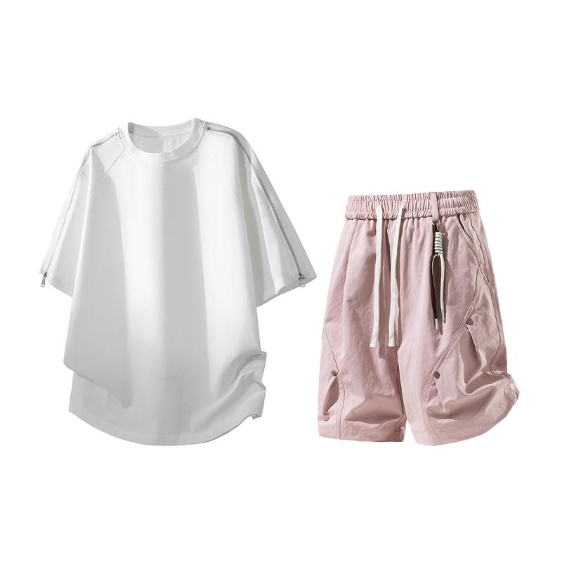 Casual Set, Short Sleeved Set, Men s Summer Casual Two-piece Set XXXL