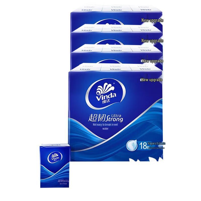 Vinda Ultra-Tough 4-Ply Handkerchief Tissues